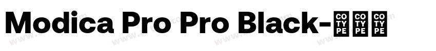 Modica Pro Pro Black字体转换